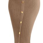 Women's V-Neck Bodycon Sweater Dress 2026 Fall Long Sleeve Button Down Knit Maxi Dress Elegant Long Dresses