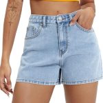 2026 Jean Shorts for Women Basic Wash Stretchy Solid Denim Summer Hot Short Y2k Casual Jorts