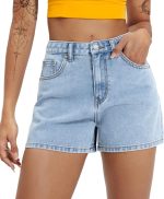 2026 Jean Shorts for Women Basic Wash Stretchy Solid Denim Summer Hot Short Y2k Casual Jorts