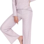 Womens Pajama Sets - Soft 2 Piece Lounge Sets for Women, Long Sleeve Sleepwear & Loungewear Pjs Set